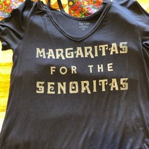 V neck “margarita” top